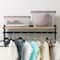 IRIS® Stack & Pull™ Clear Storage Box with Gray Lid